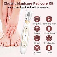 Mini perceuse à ongles portable sans fil polisseuse à ongles électrique rechargeable par USB en plastique durable