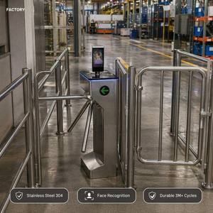 Torniquete Trípode KEMSI con Reconocimiento Facial, Control de Acceso, Protección IP54, Anti-Embutidos, para Fábricas y Hospitales - Listo para API SDK - Product Image 2
