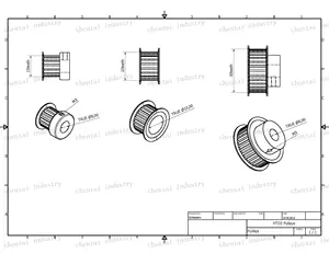 Hoge Prestaties Voor Transmissie Distributieriem Katrol Spanning Voor 3D Printer En Machines