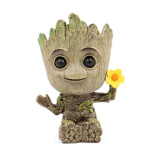 Pot de fleurs Groot pour bébé, Figurines d'arbre homme, modèle mignon, accessoires pour <span class=keywords><strong>jardinière</strong></span> de jardin, cadeau pour enfants - Product Image 4