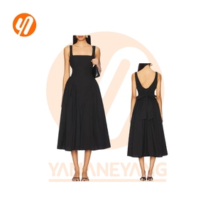 <span class=keywords><strong>Vestido</strong></span> Midi con Cuello Cuadrado Personalizado 1793 para Mujer, <span class=keywords><strong>Vestido</strong></span> <span class=keywords><strong>de</strong></span> Verano con Corte en A, <span class=keywords><strong>Vestido</strong></span> para Invitadas a Bodas Civiles, Vestidos <span class=keywords><strong>de</strong></span> Verano - Product Image 4
