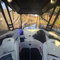 Plateforme de bain Monterey 244FS 2011, tapis de cockpit en mousse EVA imitation teck, style SeaDek MarineMat, auto-adhésif