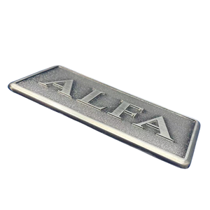 Logotipo de aleación de zinc y metal <span class=keywords><strong>vintage</strong></span> personalizado de fábrica para equipo de máquina con tornillos - Product Image 3