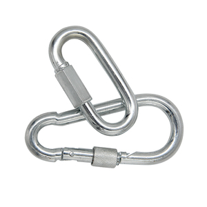 Heavy duty Climbing gear Steel Spring Snap Carabiner Hook Stainless Steel Zinc Hook