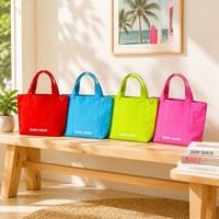 Sacs en coton réutilisables en gros pour l'épicerie, sac fourre-tout en toile promotionnel avec poche intérieure zippée robuste et boucle en D