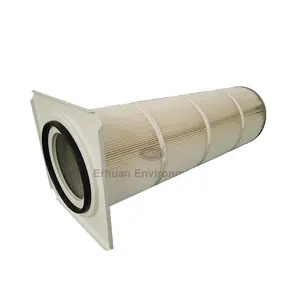 Manufacturer Powder Coating Pleated Erhuan Industrial Vacuum Cleaner Filter For Dust Collector