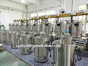 Sistema De Cerveja Tudo Em Um Microcervejaria Guten 40L Mash Tun Micro Brewery Equipment Máquina De Fabricação De Cerveja 40 litros Birra Wifi - Product Image 5