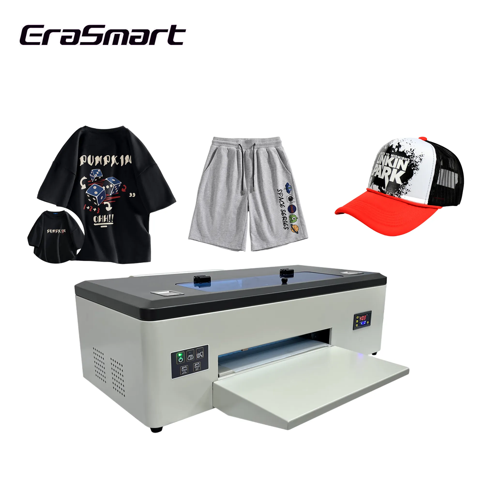 Erasmart 13 Zoll A3 T-Shirt Transfer-Dtf-Drucker Druckmaschine L1800 Drucker für kleine Geschäftsideen