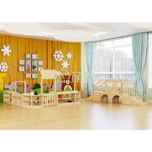 Escalier <span class=keywords><strong>Montessori</strong></span> en bois pour tout-petits, bébé apprend à marcher, jouer sur l'escalier avec un tunnel, <span class=keywords><strong>aire</strong></span> <span class=keywords><strong>de</strong></span> <span class=keywords><strong>jeux</strong></span> en bois d'intérieur - Product Image 4