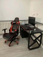 En Çok Satan RGB LED Işıklı Metal + Ahşap Yapılı PC/Laptop Oyun Masası/İş İstasyonu