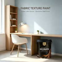 Peinture murale extérieure mate texturée à base d'eau Validea Acrylic, écologique, bicomposante, imperméable, effet grain de tissu, application au pinceau vénitien