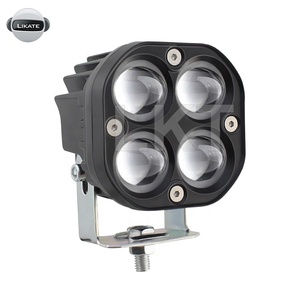 Sistema de iluminación para motocicleta LKT, lente 4LED, Faro de doble Color, foco auxiliar, luz de trabajo LED, Mini foco de conducción - Product Image 4