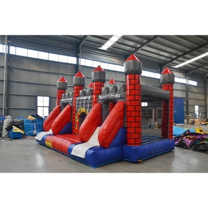 Lâu Đài Bouncy Bơm Hơi Màu Đỏ Với Không Gian Nhảy Lâu Đài Nhảy Đôi Cho Trẻ Em Sản Phẩm Mới Nhất - Product Image 3