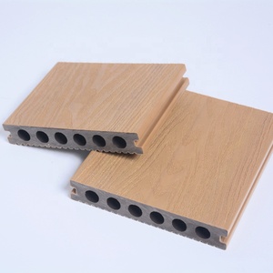 Fácil de instalar Coextrusión Wpc madera PVC PE compuesto bambú Decking tableros suelo exterior - Product Image 5