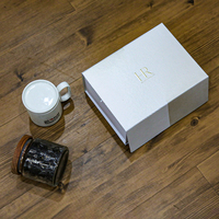 Ensemble de tasses de luxe légères emballage boîte-cadeau tasses à café magnétiques en céramique emballage coffrets cadeaux pour l'obtention du diplôme