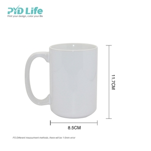 PYD Life USA Warehouse Livraison gratuite 15oz Tasses à café personnalisées populaires <span class=keywords><strong>Fournisseur</strong></span> de tasses en céramique vierges pour sublimation avec poignée - Product Image 2