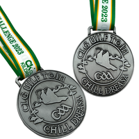 Medallas Deportivas Personalizadas para Danza y Gimnasia con Acabado Metálico Pintado, Troquelado, Impresión de Logotipo Personalizado, 70 mm, 2,5 mm de Grosor