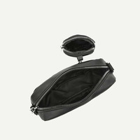 Mini sacs à main en cuir PU noir pour femme, sac à bandoulière matelassé avec porte-monnaie pour femme