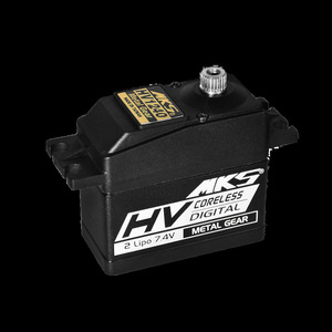 Servomoteur numérique à engrenages métalliques MKS HV1240, moteur sans noyau 7,4 V pour hélicoptère RC - Product Image 1