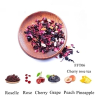 Thé aux herbes amincissant de première qualité en vrac, infusé à la cerise, à la rose, aux fruits et au jasmin, en sachet, en bouteille, avec un design élégant en boîte et tasse