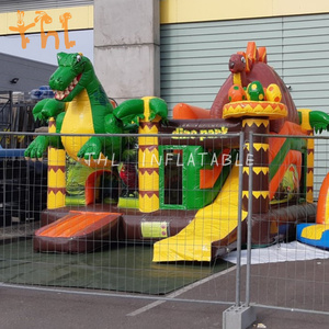 Thương mại ngoài trời khủng long <span class=keywords><strong>Inflatable</strong></span> Combo bouncy lâu đài với trượt <span class=keywords><strong>Inflatable</strong></span> nhảy lâu đài nhà bị trả lại <span class=keywords><strong>Inflatable</strong></span> - Product Image 3
