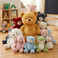 Jouets en peluche de 8 pouces en gros, modèles variés à bas prix, poupées mignonnes pour machine à griffes, jouets animaux, quantité minimale de commande