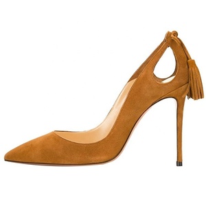 Phụ Nữ Của Cao Gót Bơm Ngón Chân Chỉ Fringe Stiletto Với Tua Thời Trang Da Lót Phụ Nữ 'Strappy Gót Bơm - Product Image 2