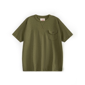 Camiseta Casual con Bolsillo - Corte Ajustado con Bolsillo Frontal Funcional, Tejido Transpirable de Poliéster/Algodón para Guardar Objetos Pequeños - Product Image 4
