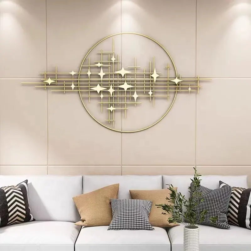 2022 Amazon New Arrive Elegant Metal Wall Hanging Salon Decoration
