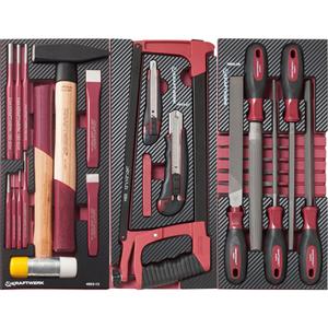 ชุดเครื่องมือ kraftwerk เครื่องมือกระแทกและตัดกับไฟล์40ชิ้น - Product Image 1