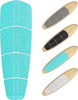 Tapis de traction pour planche de surf en EVA, grip de pont personnalisé OEM, découpe sur mesure, antidérapant pour SUP, longboard, shortboard, kiteboard, pour les magasins de surf