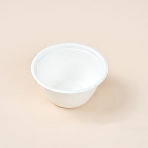 Eco friendly 4oz biodegradable bagazo porción olla taza desechable caña de azúcar papel salsa taza - Product Image 3