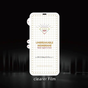 Película de Hidrogel Mate para <span class=keywords><strong>iPhone</strong></span> X XR XS MAX 16 11 12 13 14 Pro Max 15 Mini, Protectores de <span class=keywords><strong>Pantalla</strong></span> Transparentes HD, Membrana Nano Film - Product Image 2