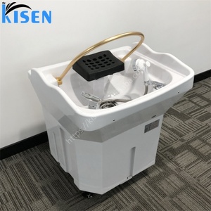 Kisen Nouveau Design Équipement de Salon de Coiffure : Bac à Shampooing avec Tête de Lavage Hydromassante et Vaporisateur à Vapeur, En Vente - Product Image 3