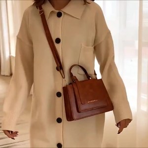 ファッショナブルな女性女性クレイジーホースPuレザー財布クロスボディフラップハンドバッグ秋のバッグ - Product Image 6