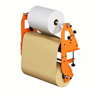 Distributeur de papier personnalisé JH-Mech, hauteur réglable verticalement, double rouleau, fonctionnement simultané, distributeur de rouleaux de papier kraft