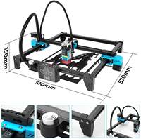 Nouveau Style 5.5W Portable Laser graveur Machine de découpe CO2 Diode Laser Machine de gravure bricolage Mini métal Fiber bois 3D cuir