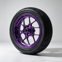 Ban Motor Listrik Ungu HSKABIN Kenda Curve CNC 12 Inch Meg Wheel untuk Tuttio Yozma EM5 Valtinsu Supermoto E Bike