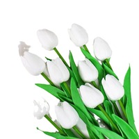 PU tulpen-simulation tulpenkuchen-dekoration hochzeitsfeier heim blumenhersteller großhandel muttertag kuchen topper