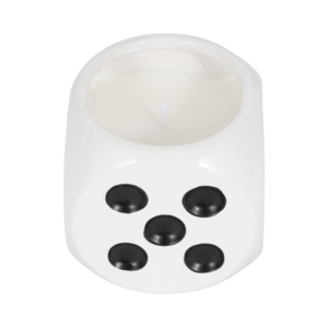 Bougie en forme de dés parfumée au tabac, petite bougie pilier décorative pour usage intérieur et extérieur - Product Image 2