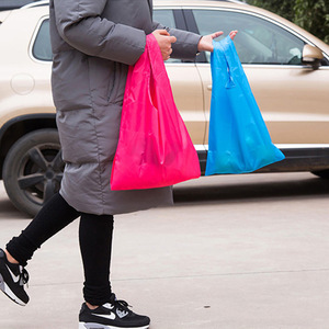 Foldable Shopping <b>Bag</b> Solid Color Large <b>Size</b> Portable Grocery Tote <b>Bag</b> For Supermarket Use - Product Image 3