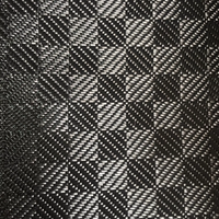 Tissu en carbone jacquard 3K de qualité supérieure avec motif mini-damier pour emballage DIY et projets personnalisés