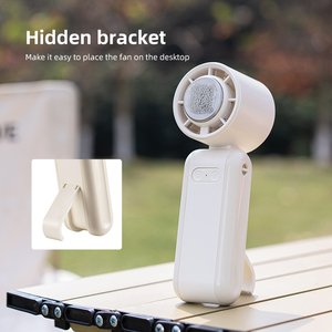 원 버튼 시작 5 단 미니 휴대용 팬 얼음 냉각 기능 충전식 배터리 표시기 휴대용 RV 스탠드 - Product Image 4