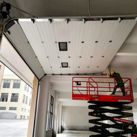 Puerta Seccional Comercial de Alta Seguridad, de Acero Galvanizado de Alta Resistencia, con Sistema de Elevación Vertical para Fábrica o Taller