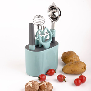 Accesorios de Cocina al por Mayor, Juego de Utensilios de Cocina de <span class=keywords><strong>5</strong></span> Piezas, Pelador de Acero Inoxidable, Rebanador de Verduras, Rallador de Melón - Product Image 3
