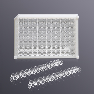 Phòng thí nghiệm Nguồn cung cấp y tế PS hấp thụ cao đáy phẳng có thể tháo rời 8-Strip hoặc 12 Dải 96 tốt Elisa tấm - Product Image 1