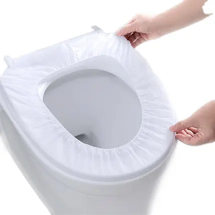 Funda desechable para Asiento de baño, alfombrilla no tejida antipolvo para asiento de inodoro, cojín para Hotel