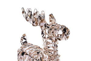 Premium Treesmas lentejuelas alambre Reno ornamento plástico/Metal interior/exterior Navidad mesa festiva hogar regalo de lujo - Product Image 6