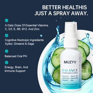 Deodorante per bocca con vitamine Spray orale vegano personalizzato OEM per combattere la bocca secca e l'alito cattivo - Product Image 3