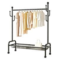 Porte-chapeaux et porte-manteaux multifonctionnel simple en métal, à poser au sol, pour la maison, la chambre ou le balcon